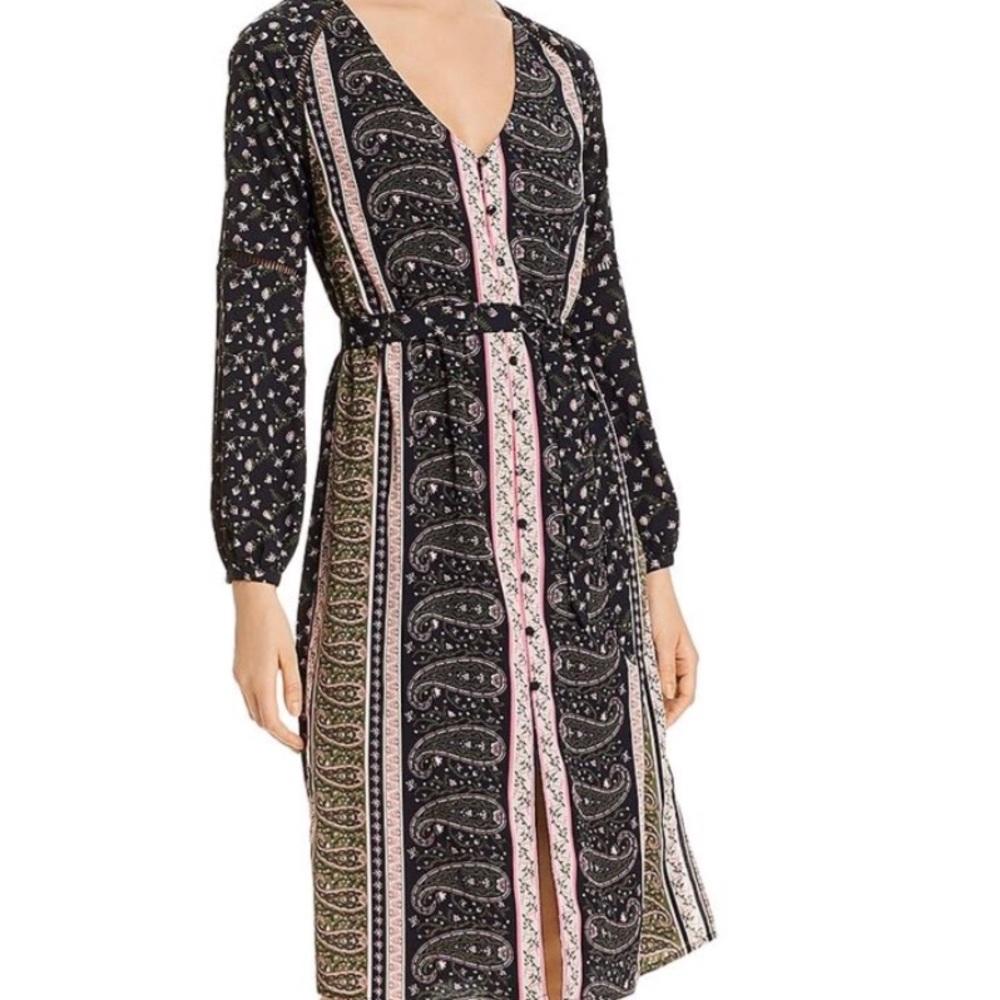 NWT Cupcakes and Cashmere Sz L Print Dress